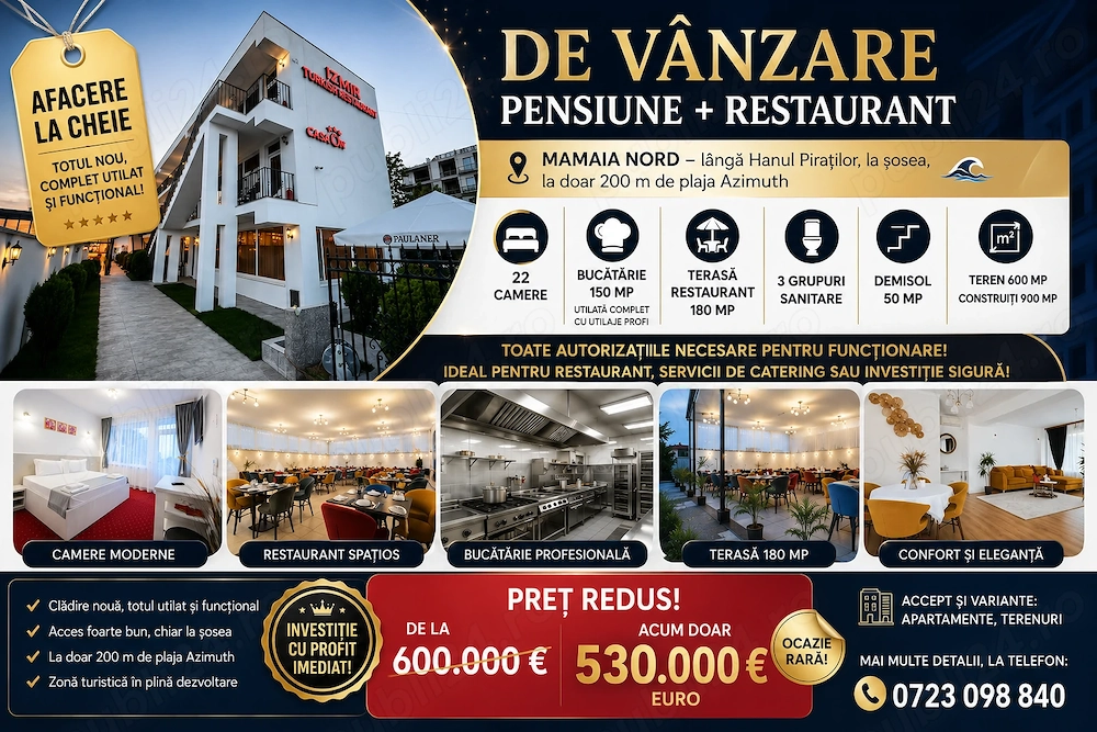 Oferta Afacere la cheie in Mamaia Nord