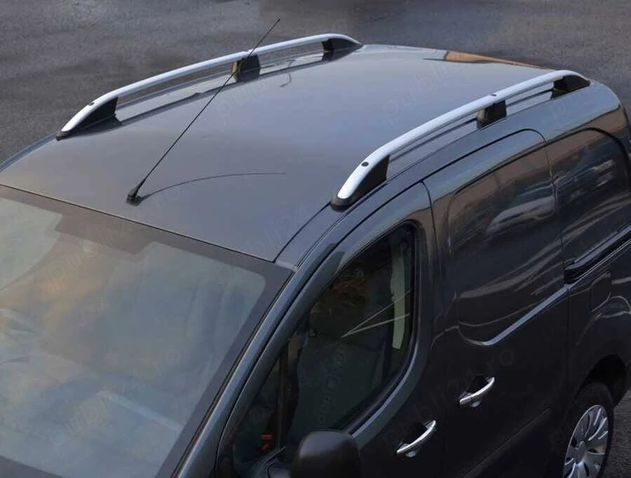Set bare portbagaj longitudinale aluminiu auto compatibile Renault Kangoo 2008->