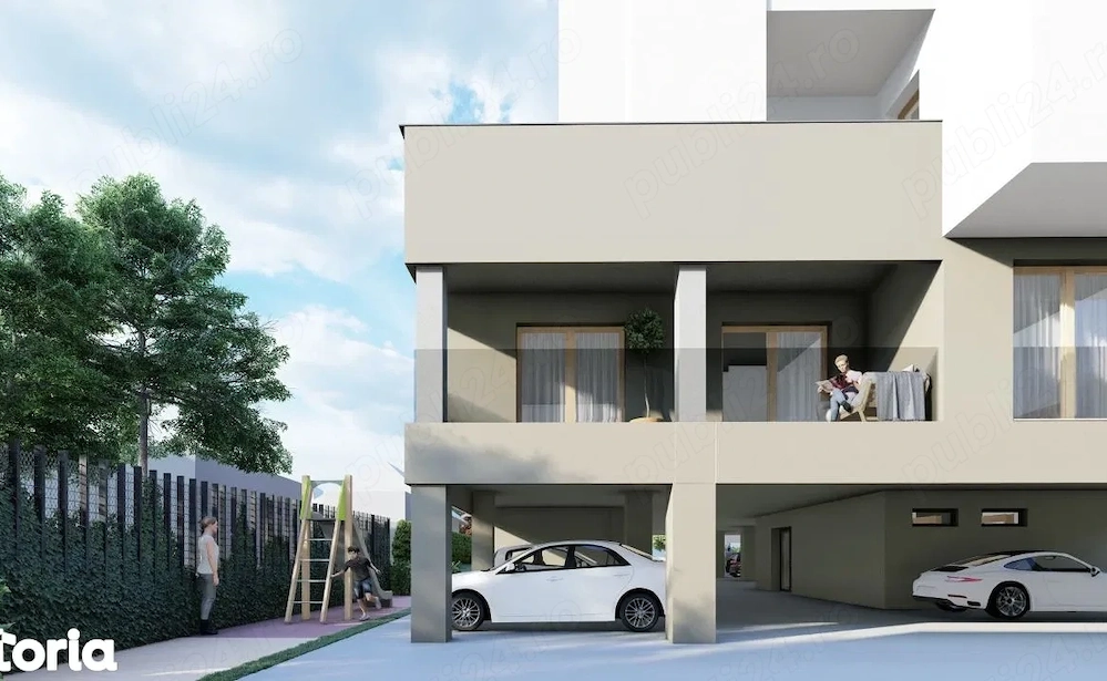 Str. M. Eminescu   BLOC NOU   apartament situat la etajul 1, partial finisat