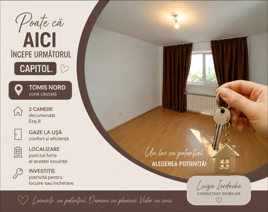 Apartament 2 camere decomandate Tomis Nord- Ciresica