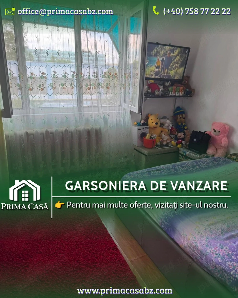 Camera de camin cu baie proprie   zona Brosteni Contactoare   etaj 2   cu imbunatatiri  