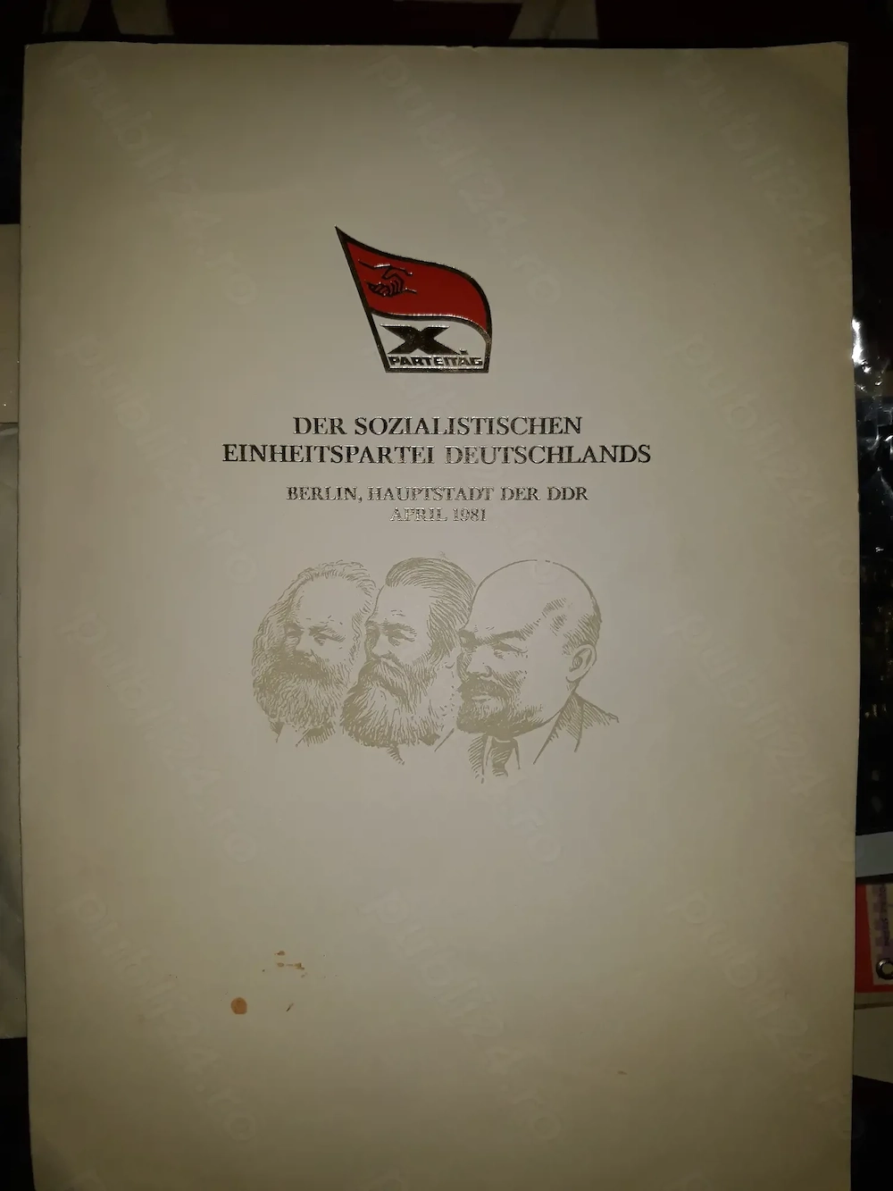 Mapă filatelică RDG-SED 1981