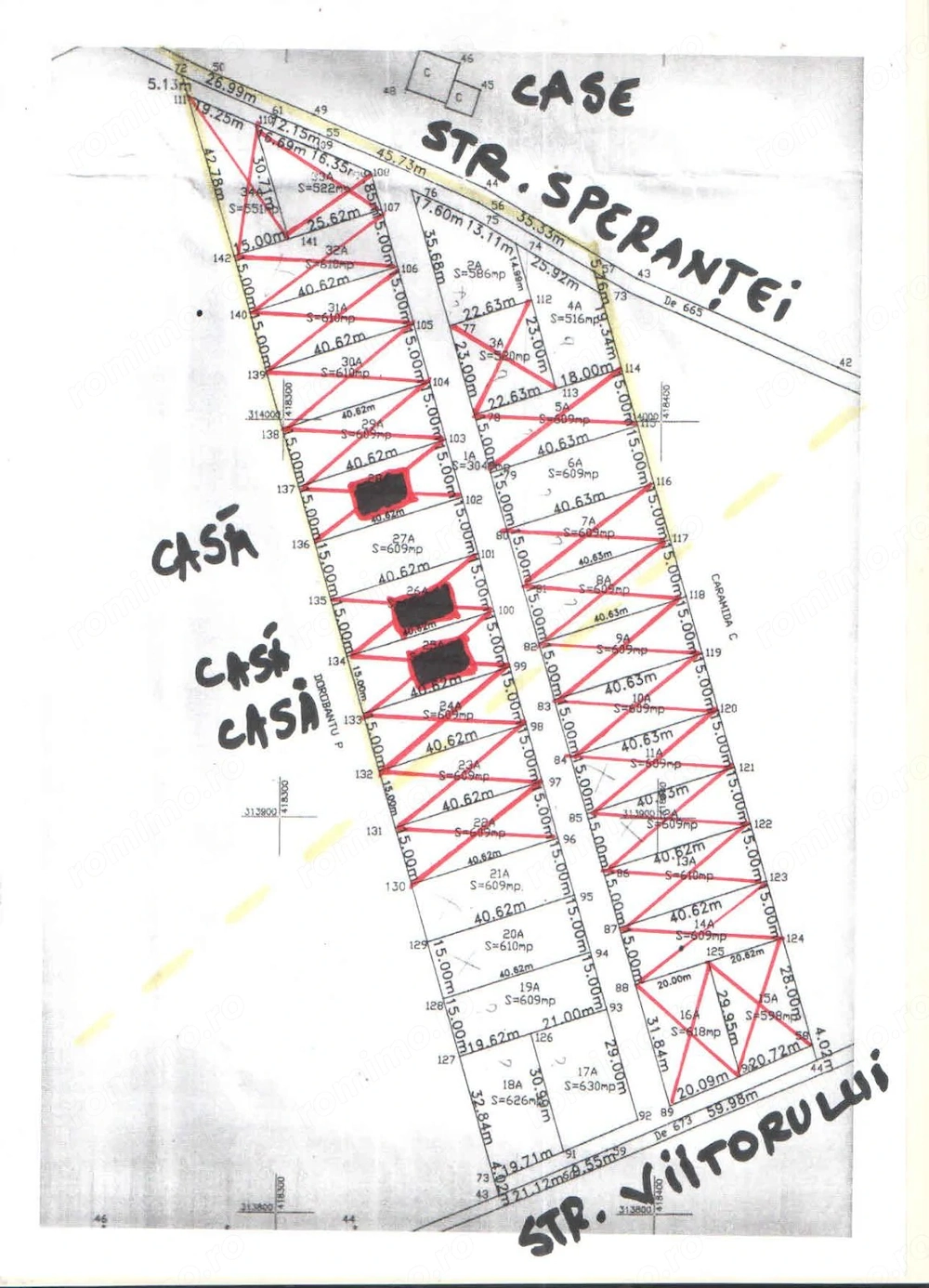 Loturi Teren Intravilan si Extravilan Pielesti/Craiova, 609mp, 23 - 29€/mp