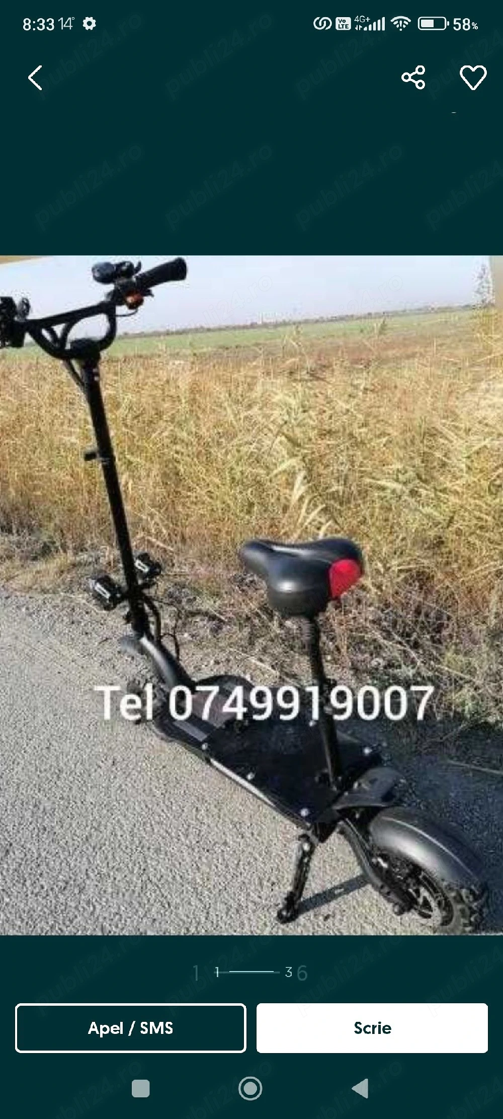 Moto Electric  vand 