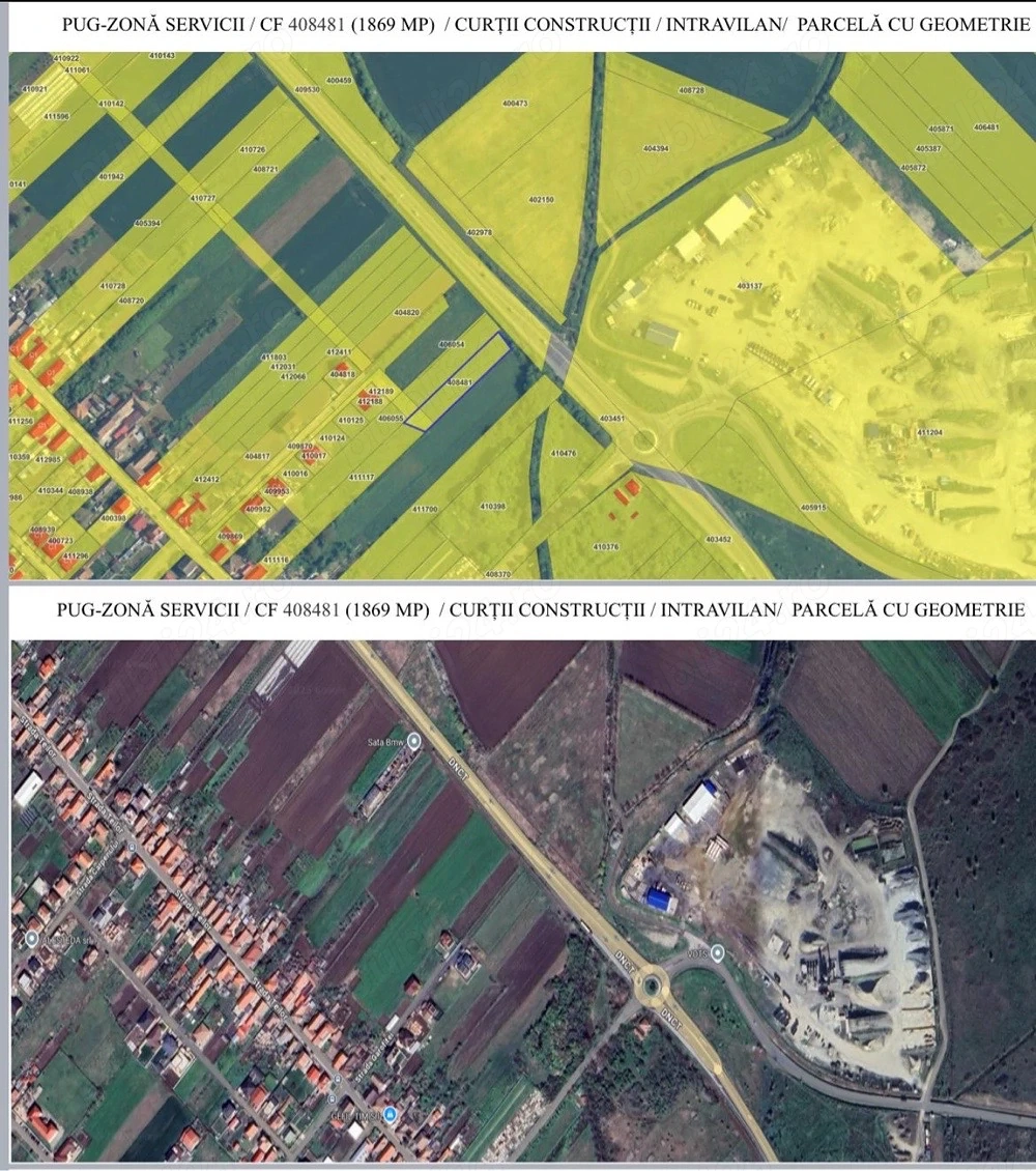 Teren intravilan Giarmata-Vii centrua zona servicii