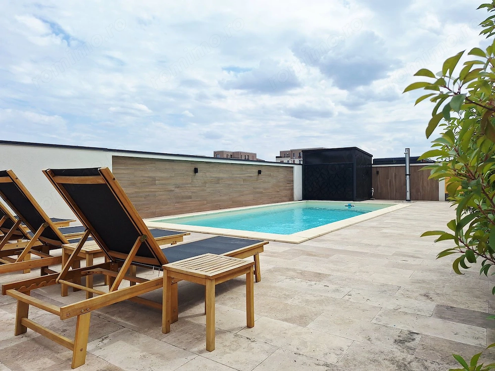 Un apartament mobilat si utilat cu acces la piscina. FARA COMISION !