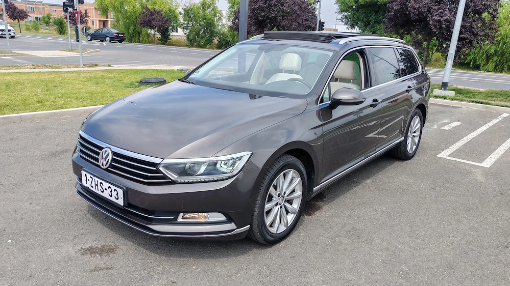 -WV Passat-An 2015-Motor 2.0 TDI-Model Highline-Deosebit-Interior Piele-Crem !!!
