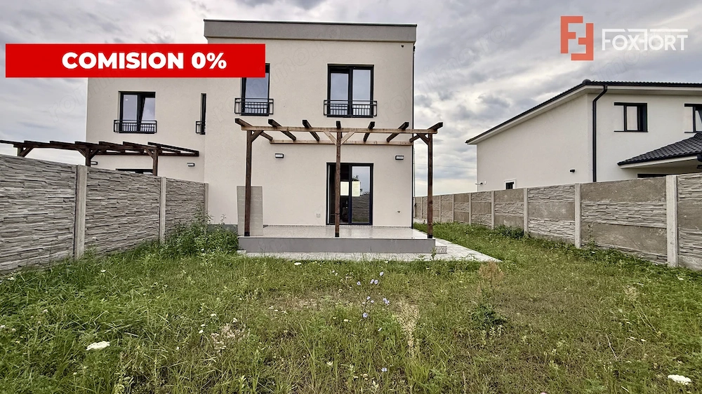 Duplex modern, predare la cheie, toate utilitatile - asfalt - Mosnita 