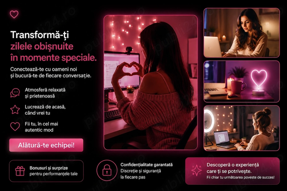 Job Online de Acasă   Operatoare VChat | Program flexibil | Plată săptămânală