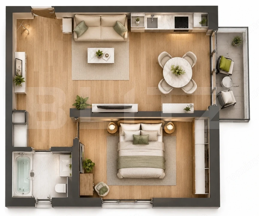 OPORTUNITATE | COMISION 0 | 2 Camere | Zona Vivo | Apartament cu CF