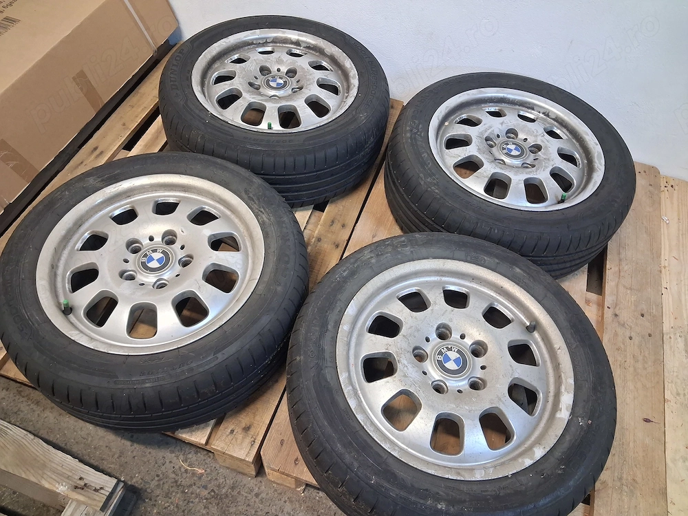 Jante aliaj BMW R16 cu cauciucuri vara Dunlop - 4 buc