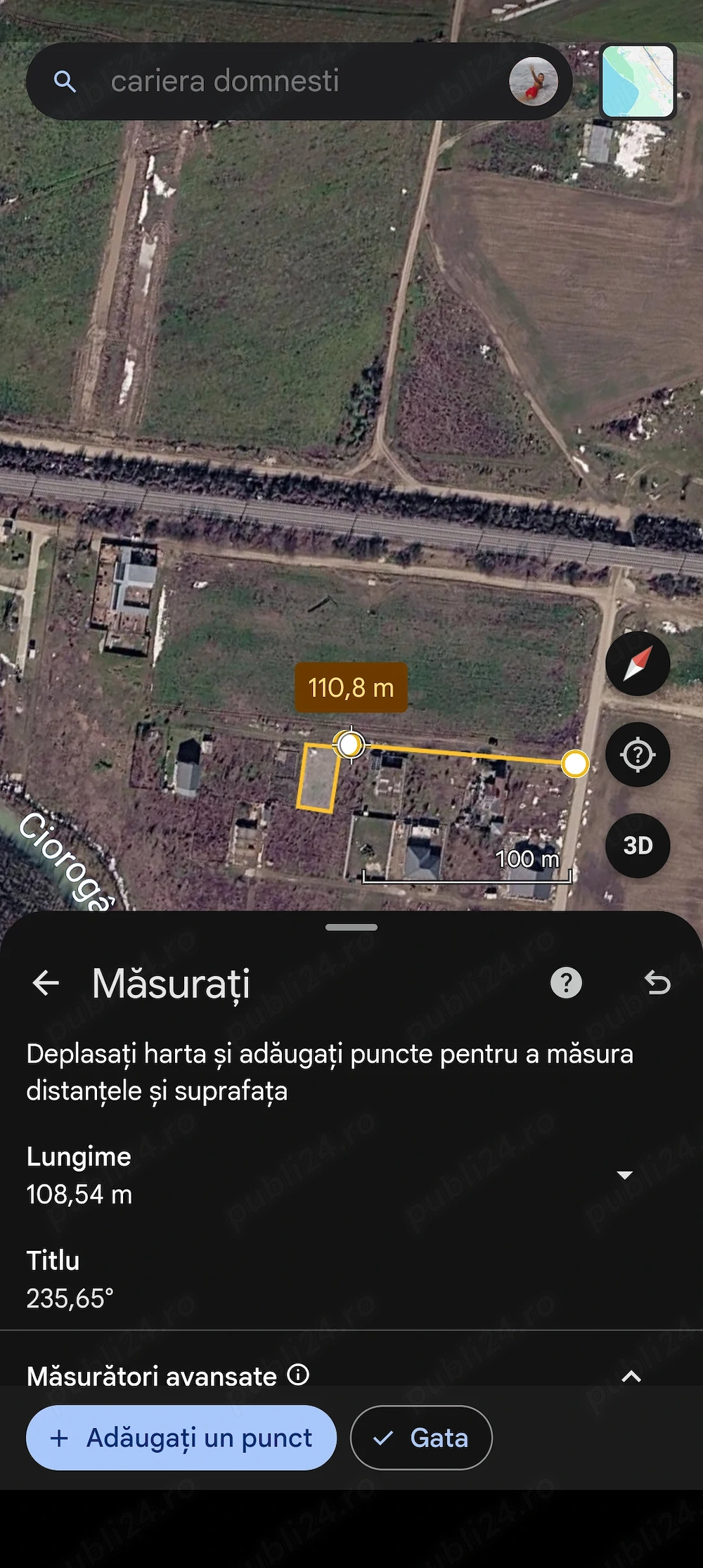 Teren Domnești Bragadiru de vanzare