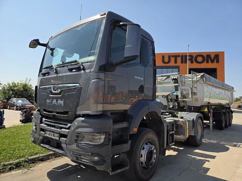 MAN TGS 18.510 4x2, 2 km, KIT BASCULARE, 7,4tone masa propie, motor 12,4litri 510 CP 