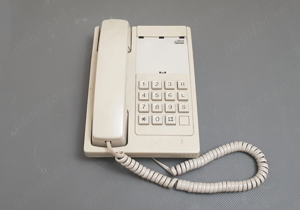 Telefon Retro cu Butoane - Alb