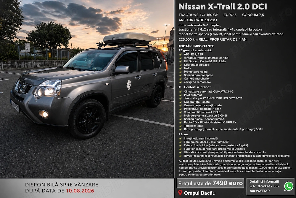 SUV 4X4 Nissan x trail t31 2011 euro 5