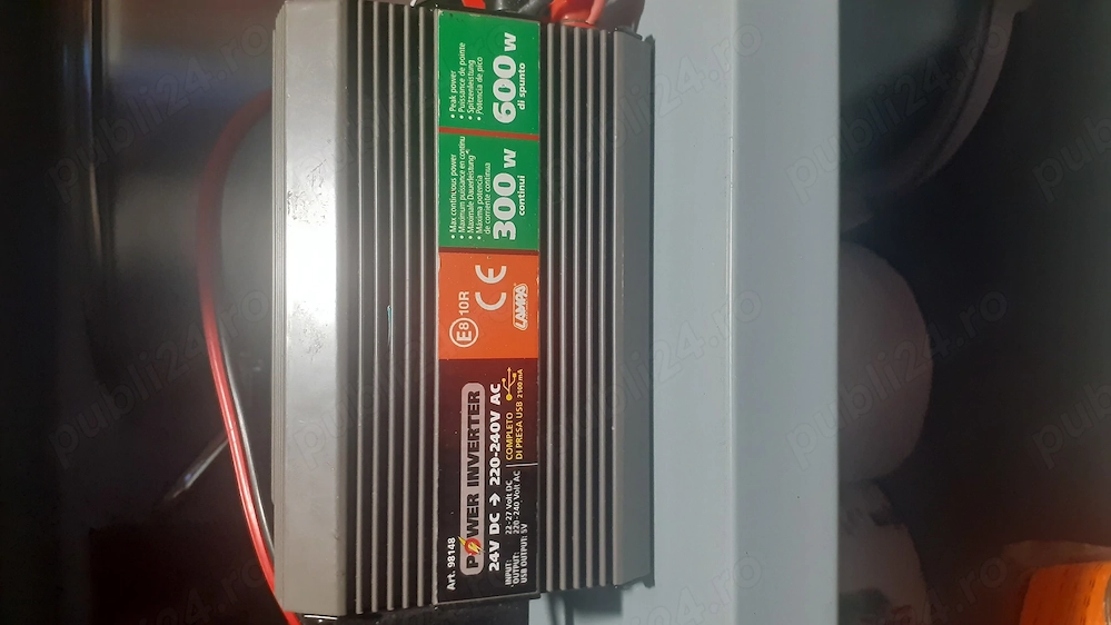 Vând invertor auto 24v-220v