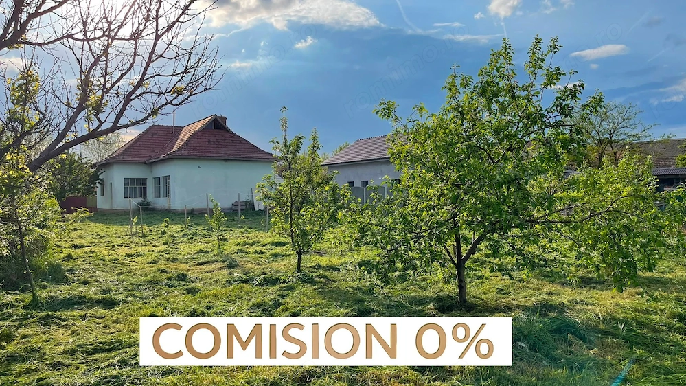 COMISION 0 | Casă cu teren 2.850 mp | Utilități trase | Tomnatic