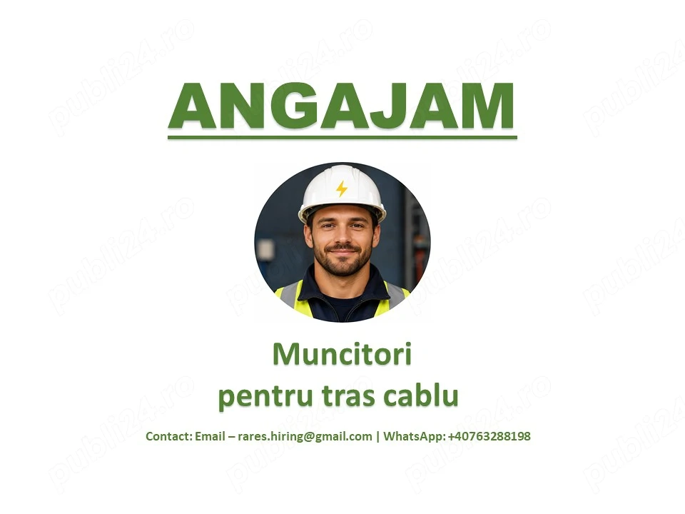 Muncitori pentru tras cablu - STRAINATATE