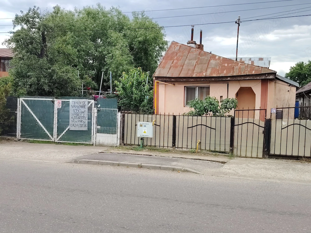 De vanzare teren 1050mp (doua parcele alaturate) situat central in Bucov cu deschidere 13mp 