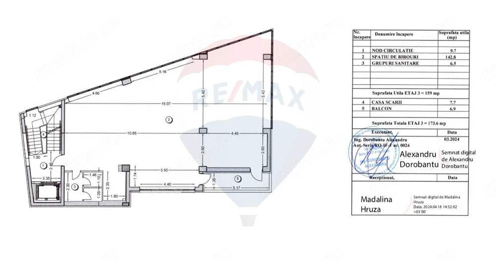 Birou modern de inchiriat | Timpuri Noi | 159 mp -open space