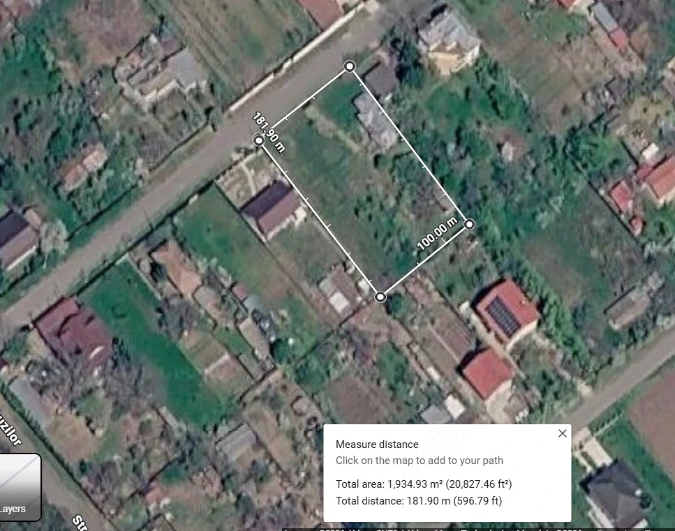Propietar vand teren intravilan + casa batraneasca sat Cojesti comuna Belciugatele 1930m2