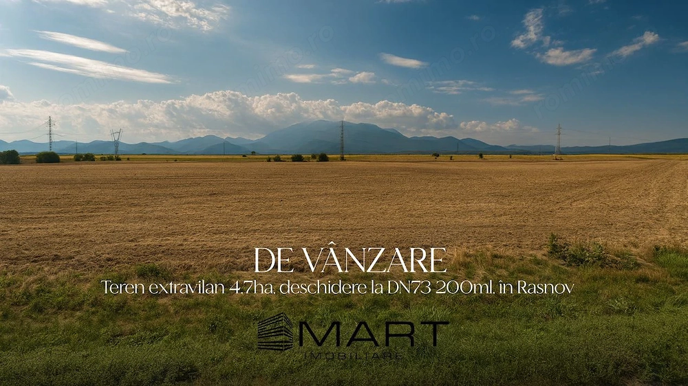 Teren extravilan/agricol 47000mp în Râșnov