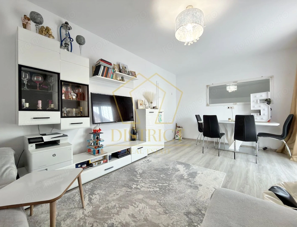 Apartament cu 2 camere complet mobilat si utilat la etajul 1 in Giroc la asfalt.