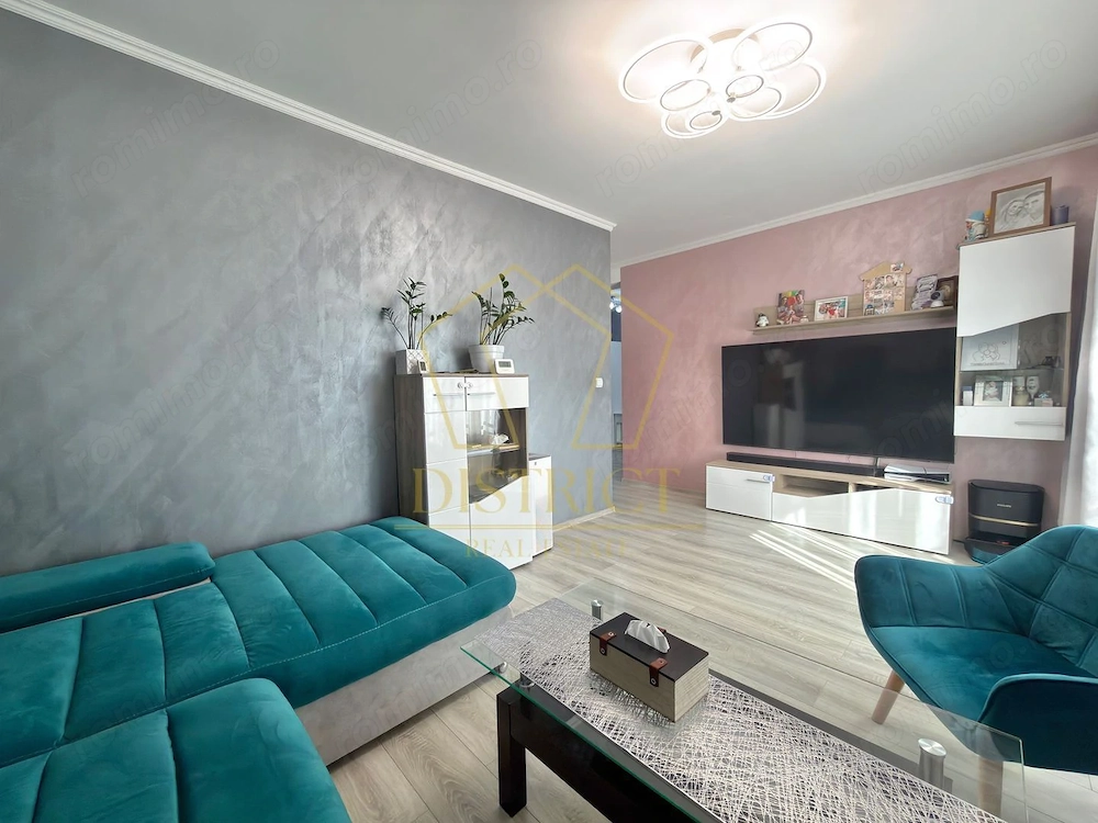 Apartament cu 3 camere decomandat, complet mobilat si utilat la parter in Giroc.