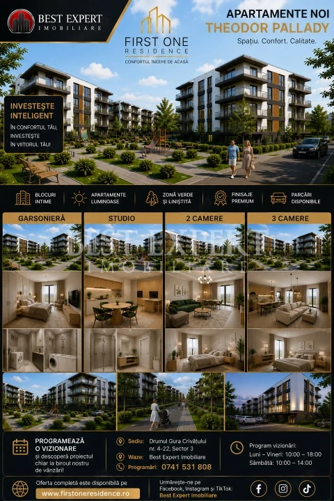 2 Camere Spațios | Compartimentare Excelentă | Direct Dezvoltator | 5 Min STB