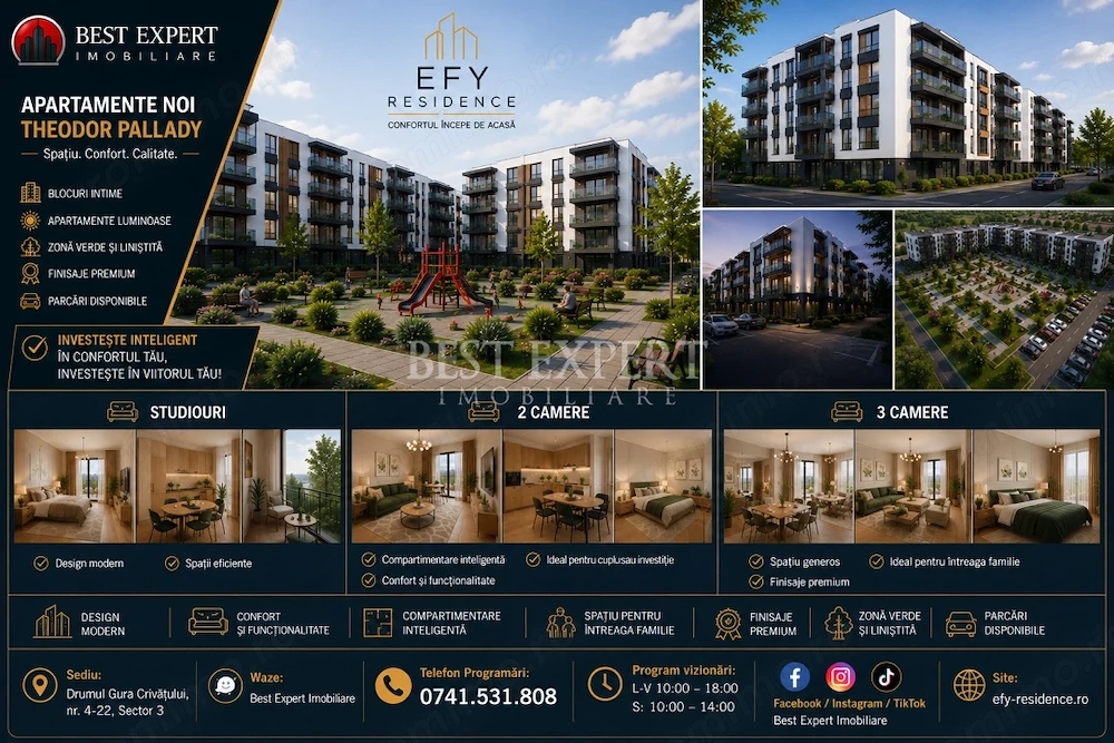 2 Camere Premium | Direct de la Dezvoltator | Bonus Parcare Ext la 50% avans