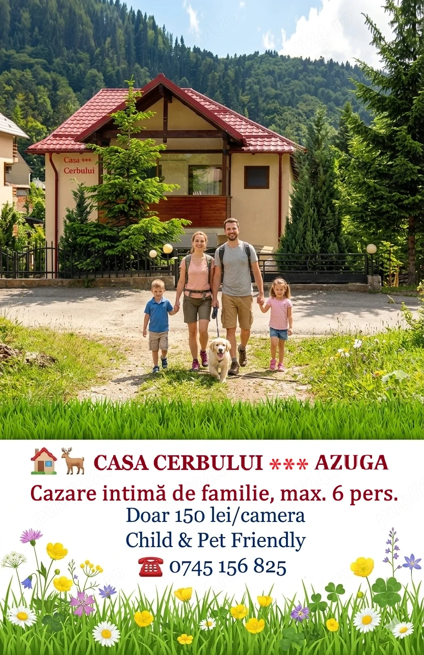 Casa Cerbului 3*** cazare max.6 pers. vilă 3***Azuga