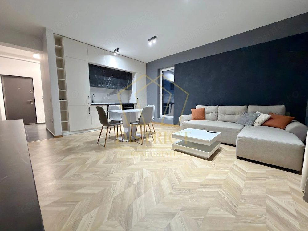 Apartament cu 2 camere mobilat si utilat cu gradina de 30mp in Braytim la asfalt