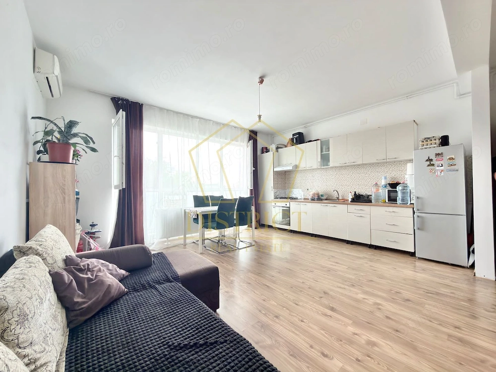 Apartament cu 2 camere mobilat, etajul 1, asfalt | Giroc | Penny