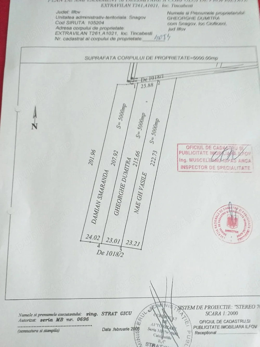 Teren de vanzare zona Snagov