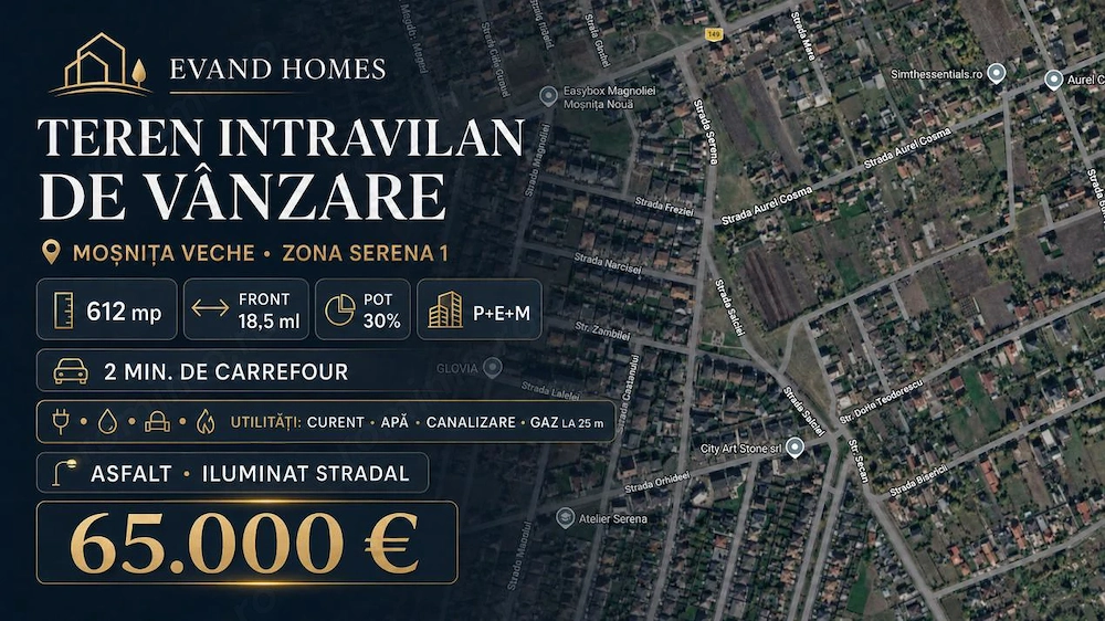Oportunitate - Parcela teren Mosnita - Pozitie centrala