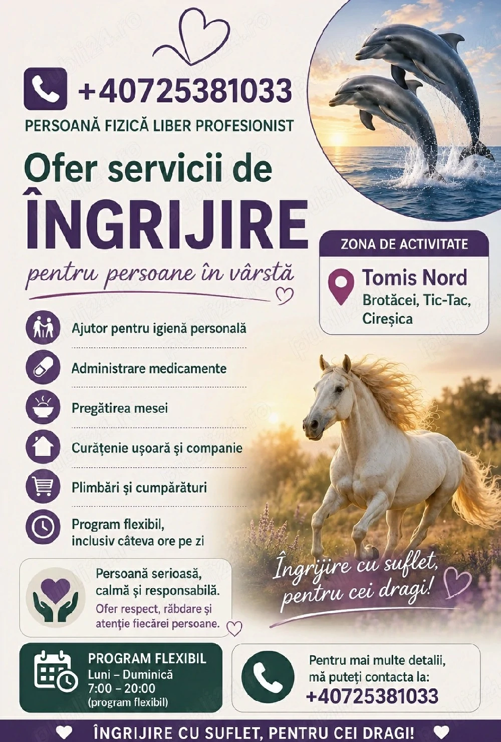 Îngrijire Cu Suflet Pentru Cei Dragi!