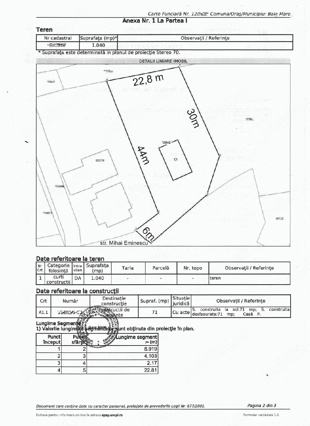 Teren intravilan+ casă pentru renovat