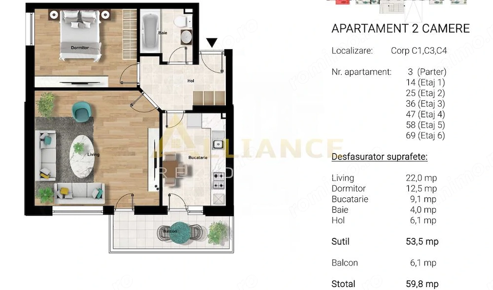 Apartament 2 camere decomandat | 60 mp | 5 min Pasarela Berceni |  #206;nc #259;lzire  #238;n pardos