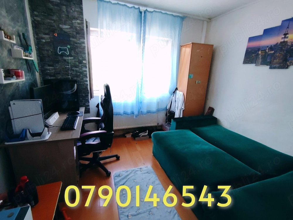 Apartament decomandat cu 3 camere Brăila, strada Mioriţei 