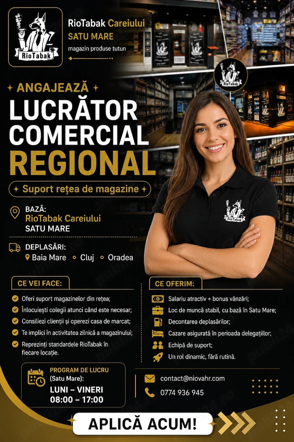 Angajam Lucrator comercial - regional 