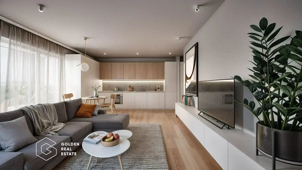 Apartament 2 camere, Bloc Nou, cu rate pe 2 sau 5 ani