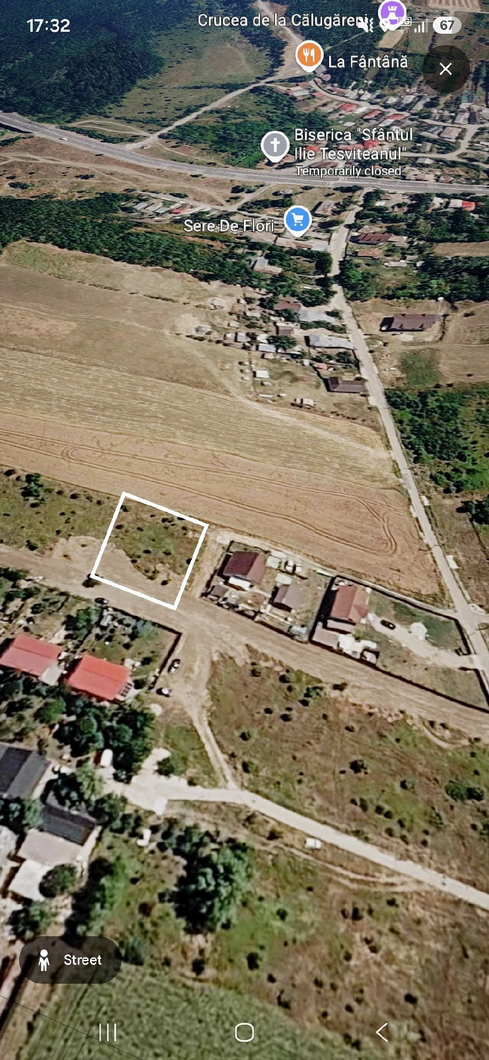 Proprietar, Teren intravilan de vanzare, Calugareni, Giurgiu, sat Crucea de Piatra 809m2