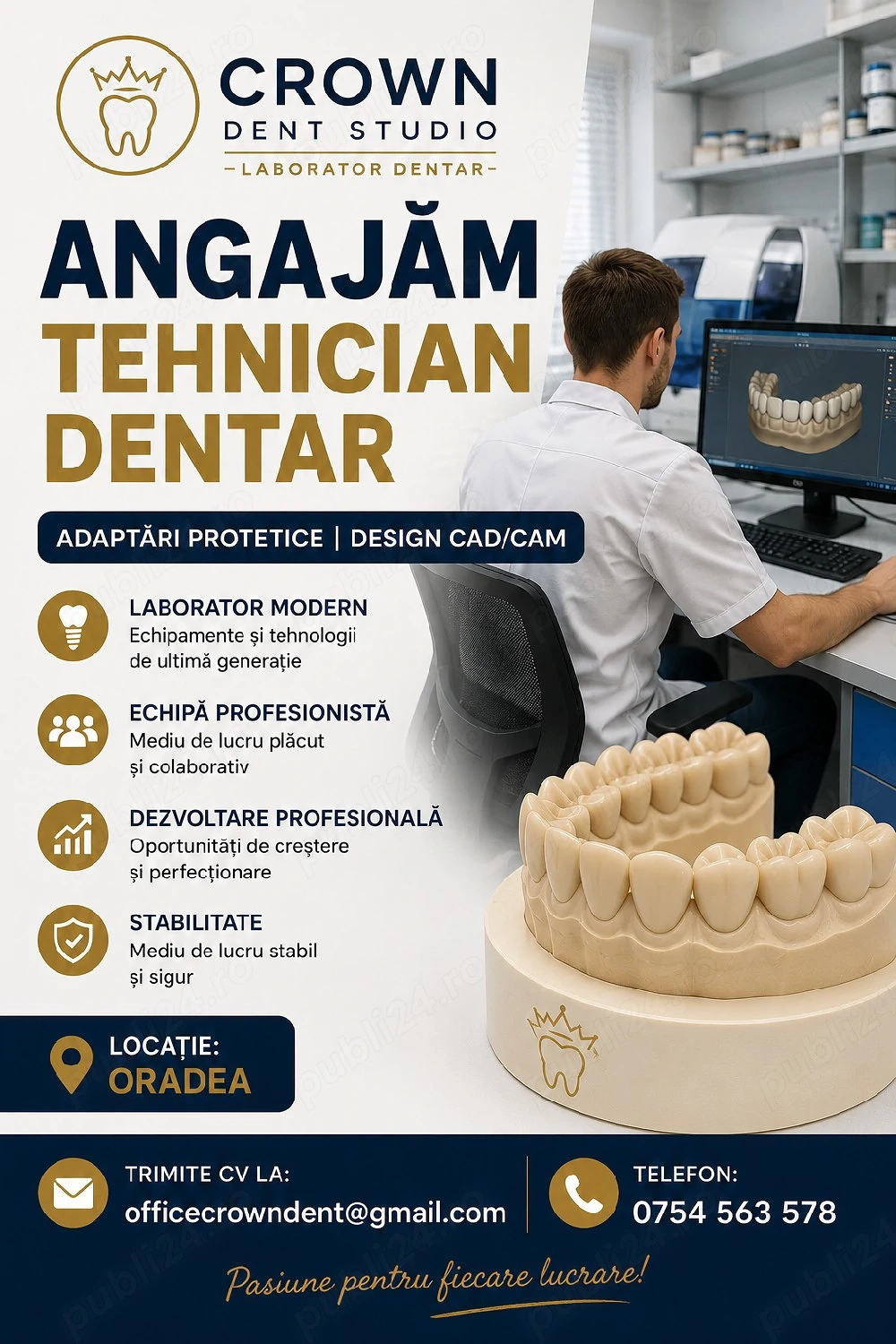 Angajez Tehnician Dentar Oradea 