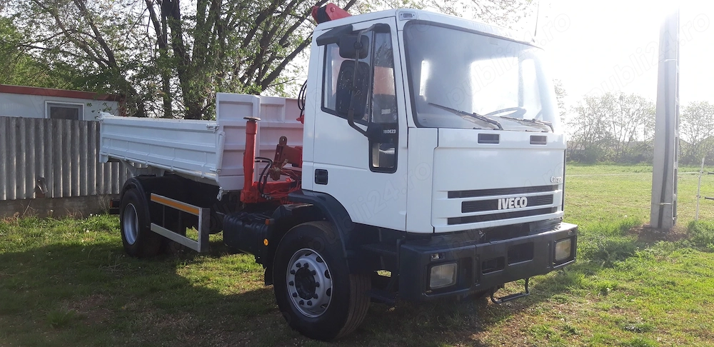 Iveco 180E230 basculabil cu macara Fassi