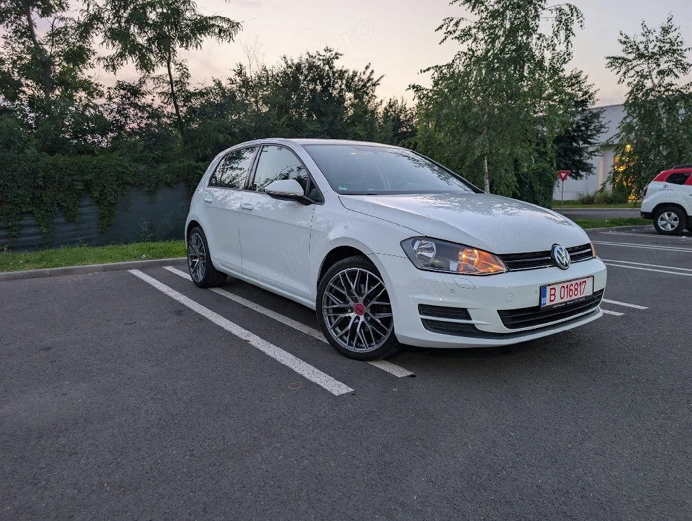 VW GOLF 7, 2015, 1.6 TDI (110 CP), manuală, piele cu textil