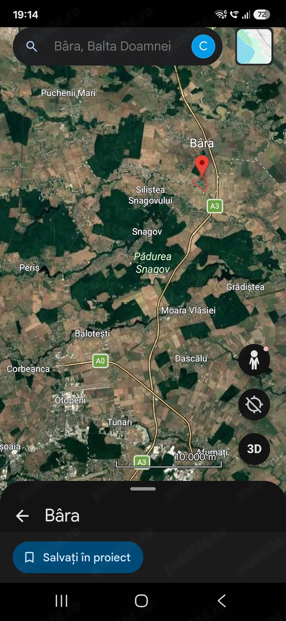Teren casa Balta Doamnei Prahova