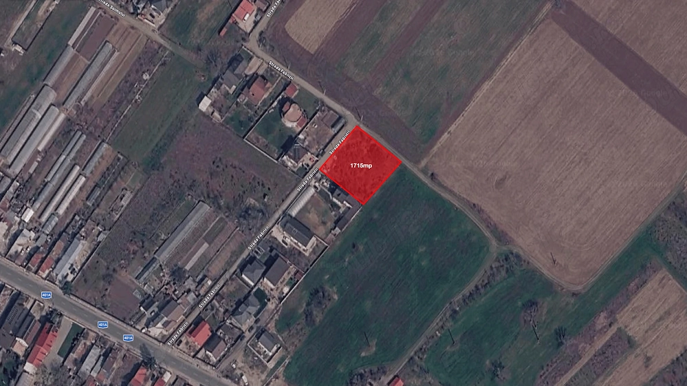 Teren de colț, intravilan, 1715 mp, construibil, Jilava, toate utilitățile în zonă