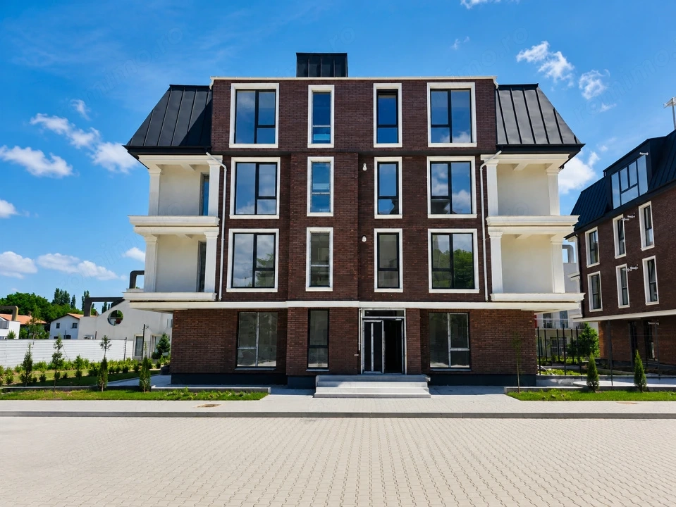 Apartament 2 camere cu gradina Otopeni, bloc arhitectura unica