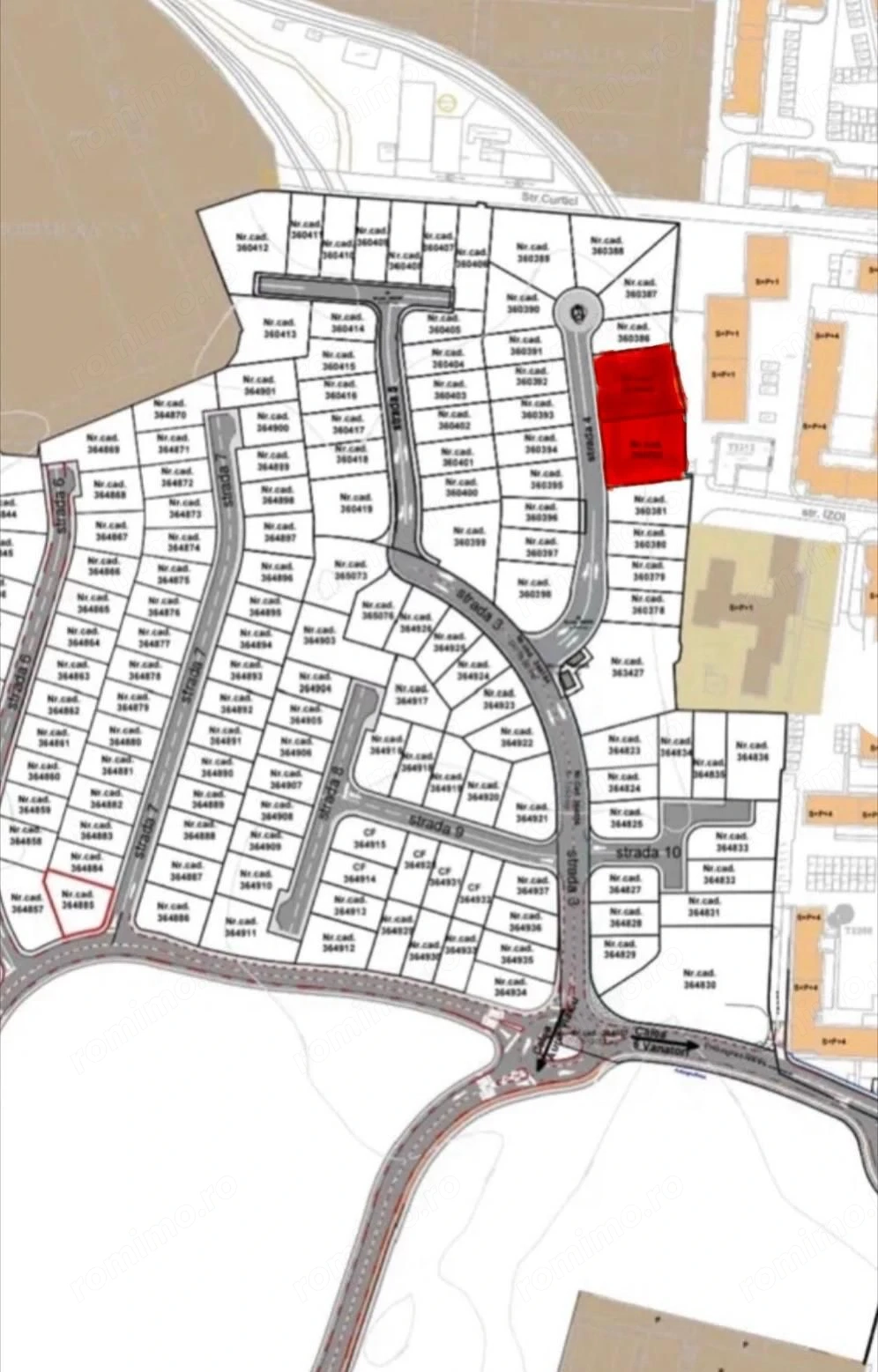 De vanzare parcele de teren langa Afi, 711 mp si 707 mp, Ared City