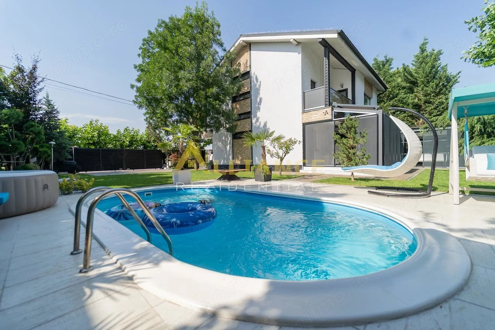 Casa premium cu piscina | Complet mobilata si utilata | Teren 650 mp |  Berceni